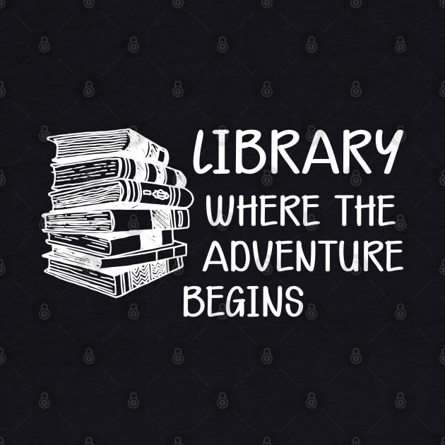 Library Where the adventure begins by KC Happy Shop